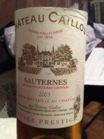 Cuvée Prestige Sauternes from France supplied by Château Caillou - Dessert Wine