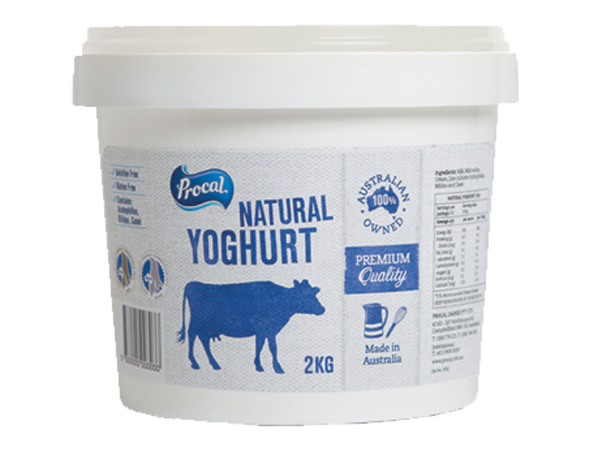 Yoghurt from Australia supplied by Procal - Cow Yoghurt