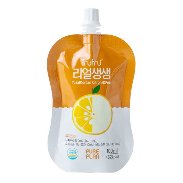 Trufru Real Fresh / Trufru Yuzu & Pear from 대한민국 supplied by PBW COOP(Pure Bright and Warm Cooperative) - 배주스