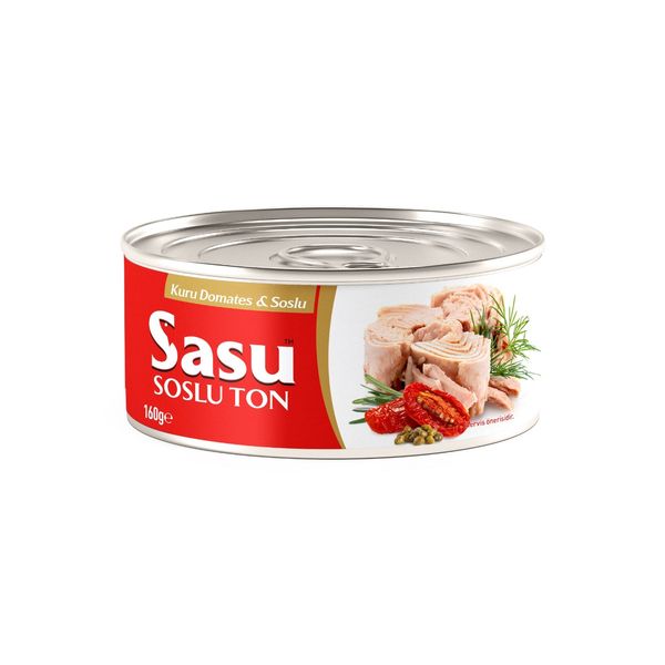 Canned tuna with dry tomato&sauce from 튀르키예 supplied by sasu su ürünleri A.Ş - 통조림 참치 통조림