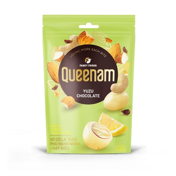 YUZU CHOCOLATE COATED NUTS 150G - 75G · Vietnam from 베트남 supplied by FANCY FOODS MANUFACTURE TRADING COMPANY LIMITED - Pure 초콜릿