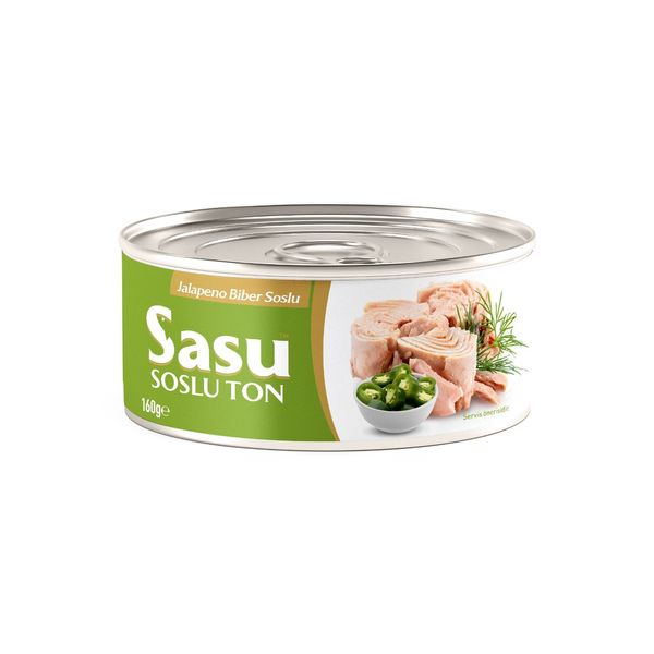 Canned tuna with jalepeno sauce from 튀르키예 supplied by sasu su ürünleri A.Ş - 통조림 참치 통조림
