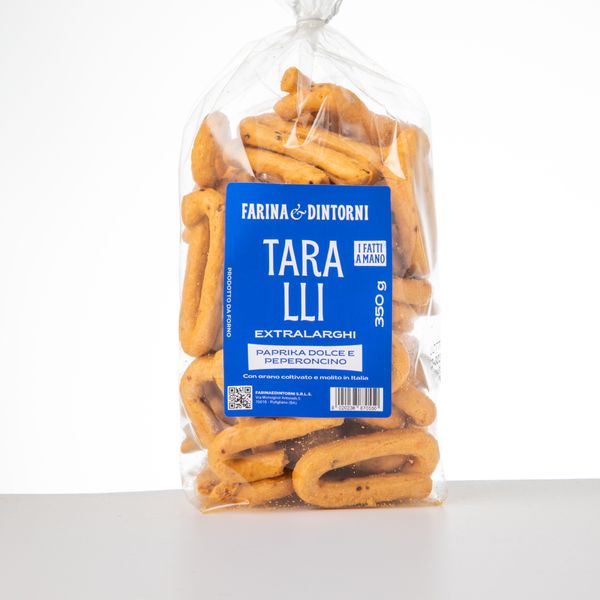 Taralli Extralarghi Paprika Dolce E Peperoncino from 이탈리아 supplied by Farina e Dintorni srls - 베이커리 및 빵류