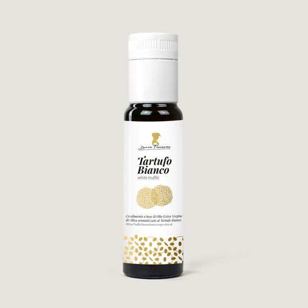 White Truffle Flavored Olive Oil - 100ml - Premium Quality from 이탈리아 supplied by Donna Francesca - Premium Quality 샐러드 드레싱
