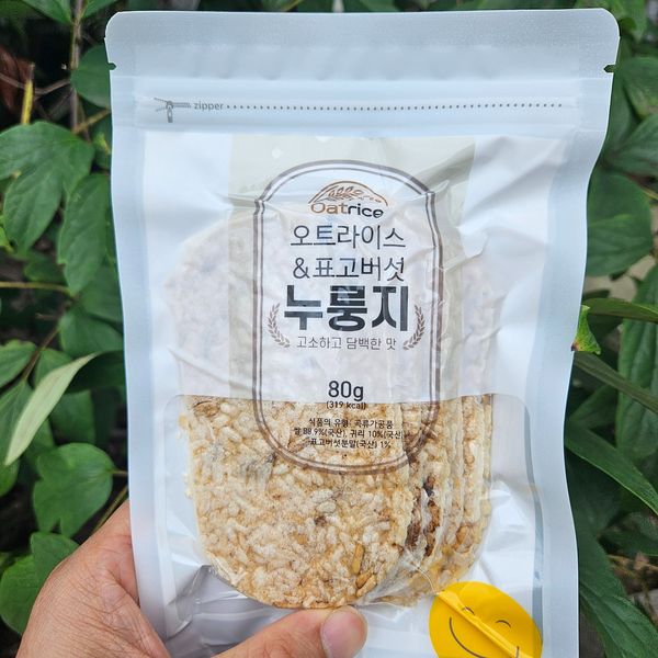 Oatrice Nurungji chips (Shiitake mushroom) from 대한민국 supplied by TRUSTFARM Co., Ltd - 표고버섯