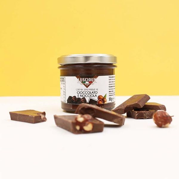 Chocolat - Chocolate and Hazelnut spreadable cream 90 G SMALL POT from Italy supplied by Omnia Group Srl - Hazelnut Oil