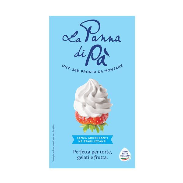 LA PANNA DI PA' - Whipping Cream 38% from 이탈리아 supplied by Pascal srl - Liquid 기타 우유