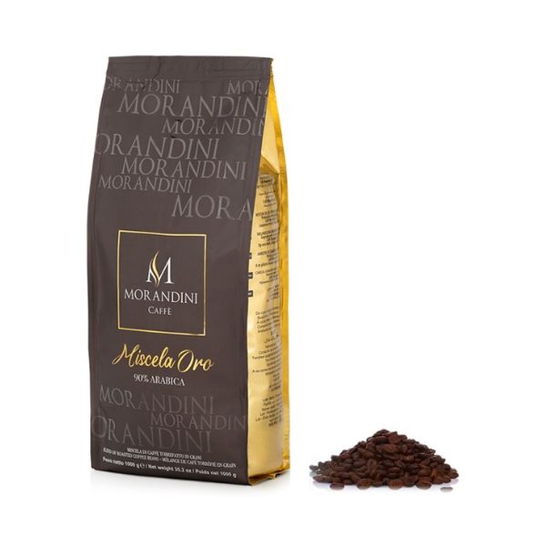 Miscela Oro - 90% Arabica, 1 Kg whole beans from 이탈리아 supplied by Caffè Morandini Srl - 갈색 볶은 원두
