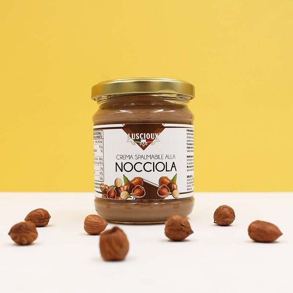 Sicilian hazelnut spreadable cream with 45% hazelnuts 200 G BASIC JAR from Italy supplied by Omnia Group Srl - Hazelnut Oil