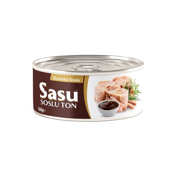 Canned tuna with BBQ sauce from 튀르키예 supplied by sasu su ürünleri A.Ş - 통조림 참치 통조림