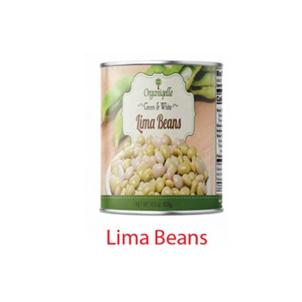 Lima Beans from 미국 supplied by Organiqelle - Standard 통조림 또는 병에 담긴 일반 콩