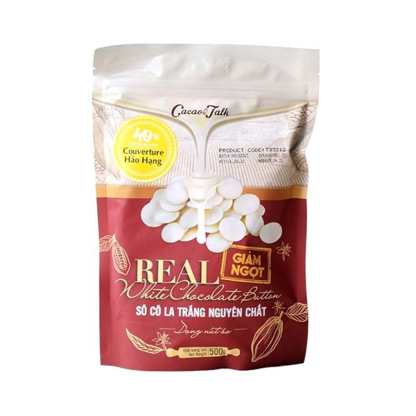 REAL WHITE CHOCOLATE BUTTON 40% CACAO· VIETNAM from 베트남 supplied by FANCY FOODS MANUFACTURE TRADING COMPANY LIMITED - Pure 초콜릿