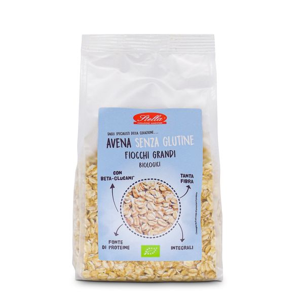Organic Gluten-Free Oat Flakes 400g from 이탈리아 supplied by Stella Foods - Laminated 귀리 플레이크
