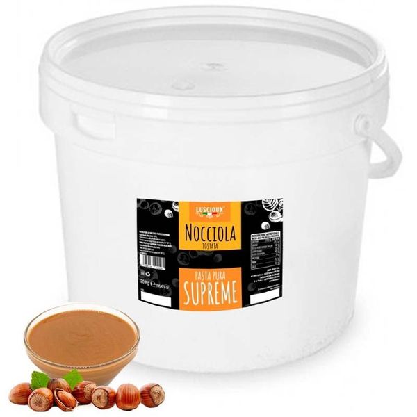 Supreme Pure Toasted Hazelnut Paste 20KG BUCKET from Italy supplied by Omnia Group Srl - Hazelnut Oil