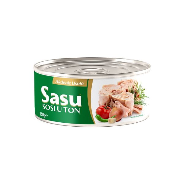 Canned tuna with vegetable seasoning from 튀르키예 supplied by sasu su ürünleri A.Ş - 160g x 48캔 참치 통조림