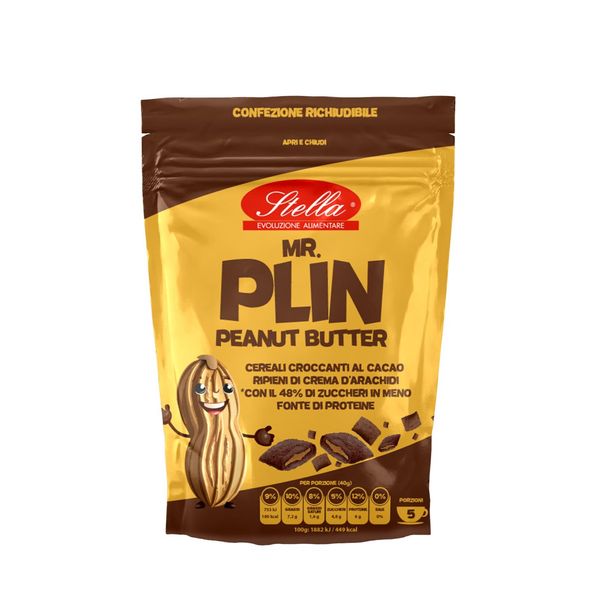 Mr Plin Peanut Butter - Cacao Cereal Pillows With Peanut Butter from Italy supplied by Stella Foods - Breakfast Cereal
