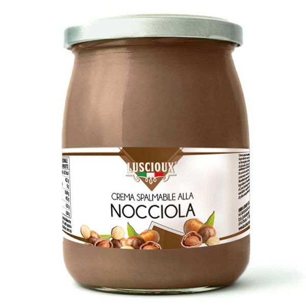 Sicilian hazelnut spreadable cream with 45% hazelnuts 600 G LARGE JAR from Italy supplied by Omnia Group Srl - Hazelnut Oil