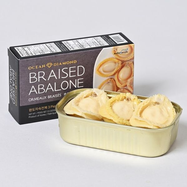 Braised abalone from 대한민국 supplied by JS KOREA CO., LTD. - Preserved (=Canned) 전복 가공품