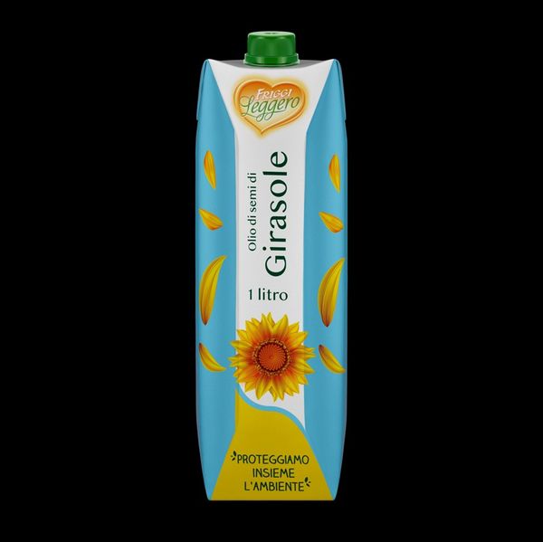 Sun Flower seed oil Friggileggero Di Carlo in tetra pak litre 1 from Italy supplied by Di Carlo Srl - Sunflower Seed