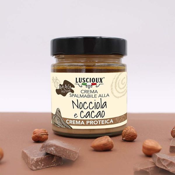 Hazelnut and Cocoa Protein Cream | 200 g from Italy supplied by Omnia Group Srl - Hazelnut Oil