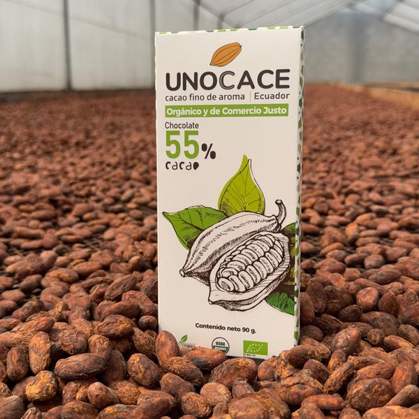 Organic Dark Chocolate Bar 55% from 에콰도르 supplied by UNOCACE - Brown 초콜릿