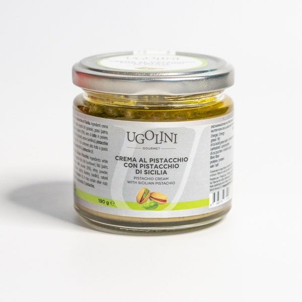 Sicilian pistachio cream 190 gr from 이탈리아 supplied by Truffleat - Canned or Jarred Pistachio