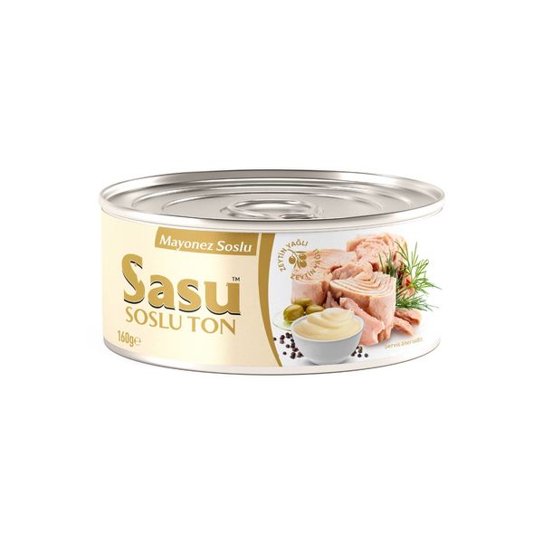 Canned tuna with mayonnaise sauce from 튀르키예 supplied by sasu su ürünleri A.Ş - 160g x 48캔 참치 통조림