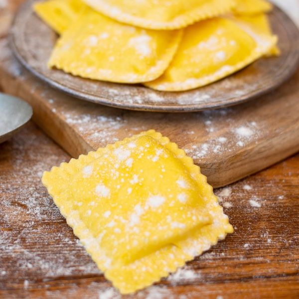 Ravioloni Sardi (Large Lemon Flavoured Ravioli) from Italy supplied by Pasta Girardi - Wheat Flour Pasta Uncooked Pasta