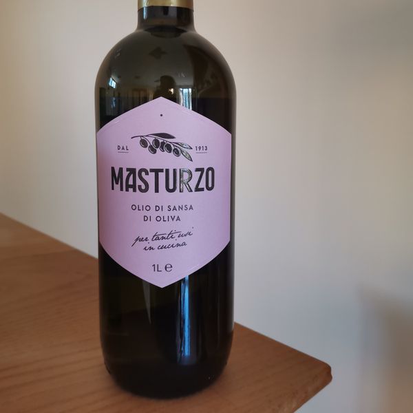 MASTURZO OLIVE POMACE OIL from 이탈리아 supplied by Oleifici Masturzo - Glass Jar (=Glass Bottle) 퍼미스 올리브유