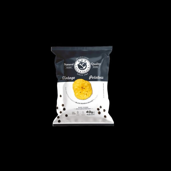 Toasted Black Pepper & sea salt from Italy supplied by Fox Italia - Chips