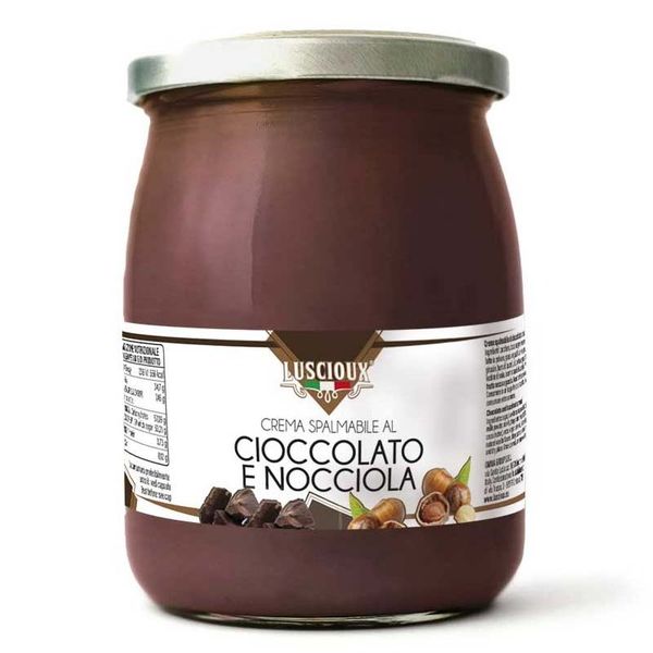 Chocolat - Chocolate and Hazelnut spreadable cream 600 G LARGE JAR from Italy supplied by Omnia Group Srl - Hazelnut Oil