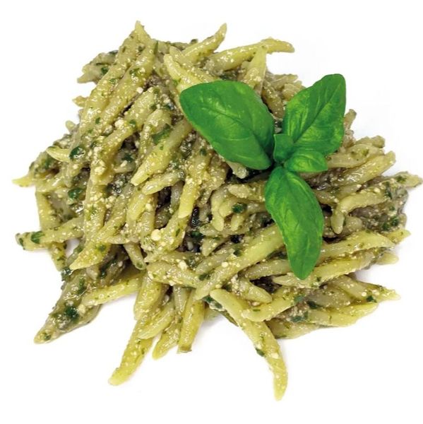 Trofie pasta with pesto sauce from Italy supplied by ALIFOOD SRL - Ready to Eat Products