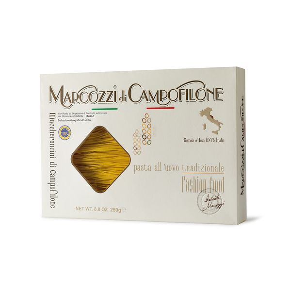 Maccheroncini di Campofilone PGI from Italy supplied by Marcozzi Brand - Angel Hair (=Capellini=Capelli d’Angelo) Uncooked Pasta