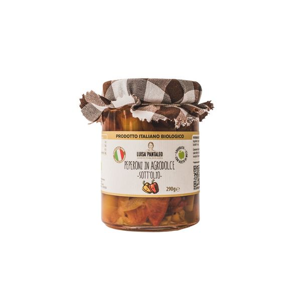 Organic Sweet and Sour Peppers, Made in Italy from 이탈리아 supplied by Pantaleo Agricoltura - Mixed - Red and Yellow 기타 피망