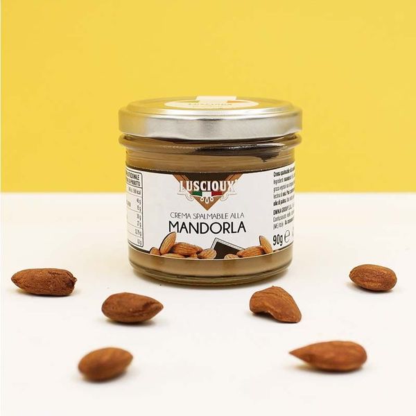 Sicilian almond spreadable cream with 45% almonds 90 G SMALL POT from Italy supplied by Omnia Group Srl - Almond Oil