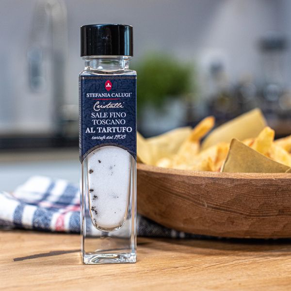 Tuscan Fine Salt with Truffle from Italy supplied by Stefania Calugi Tartufi - Truffle Salt
