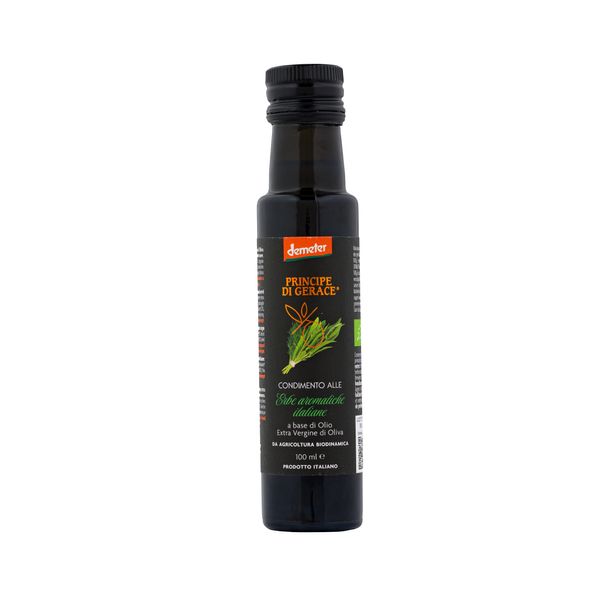 Principe di Gerace® Biodynamic Italian Herbs Infused Extra Virgin Olive Oil, Demeter certified, 100% Product of Italy from Italy supplied by Mediterranea Foods - Extra Virgin Premium Olive Oil