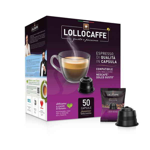 LOLLO CAFFE NESCAFÈ®* DOLCEGUSTO®* COMPATIBLE COFFEE CAPSULES IN FLOW PACK from 이탈리아 supplied by Dical srl - Espresso 커피 음료