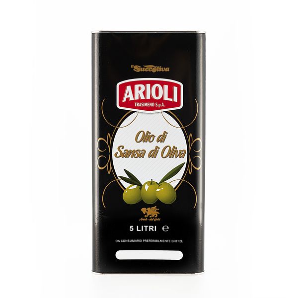 Olive Pomace Oil in 5Lt Tin from 이탈리아 supplied by Trasimeno S.p.A. - 노란색 퍼미스 올리브유