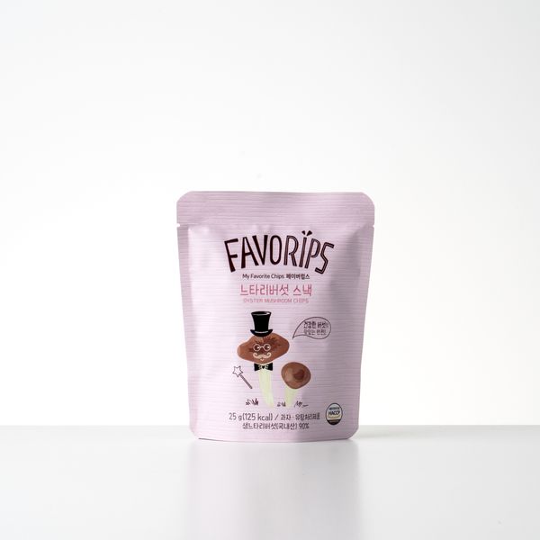 FAVORIPS Oyster Mushroom Snack from 대한민국 supplied by TRUSTFARM Co., Ltd - 느타리버섯