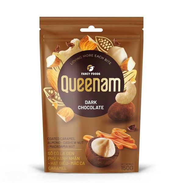 DARK CHOCOLATE COATED CARAMEL NUTS 150G - 75G · Vietnam from Vietnam supplied by FANCY FOODS MANUFACTURE TRADING COMPANY LIMITED - Milk Chocolate (=Leche) Chocolate