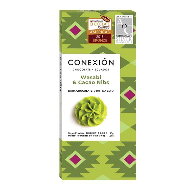 Wasabi & Cacao Nibs 70% *Limited Edition from 에콰도르 supplied by CONEXIÓN Chocolate - Bars 초콜릿