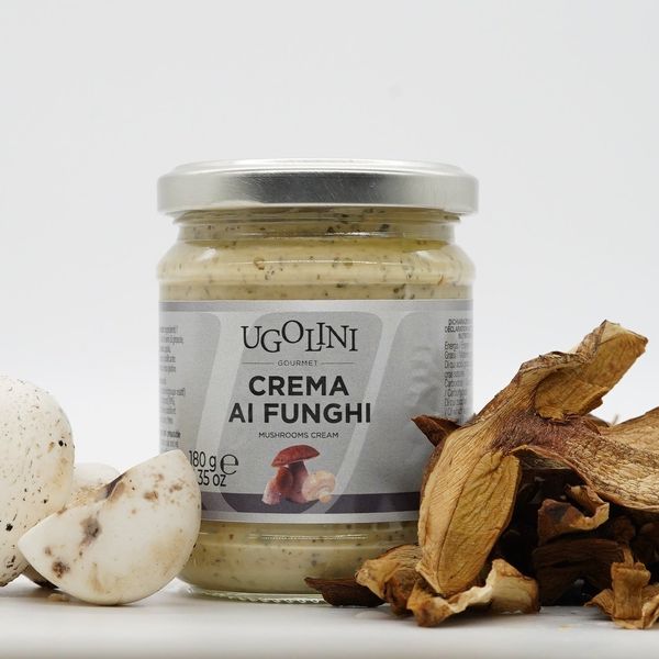 Gluten-free porcini and champignon mushroom cream 180 gr from 이탈리아 supplied by Truffleat - 기타 소스상품