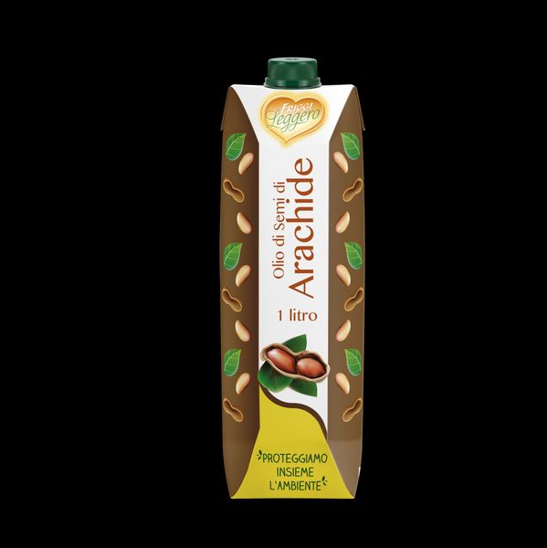 Peanut seed oil Friggileggero Di Carlo in tetra pak litre 1 from Italy supplied by Di Carlo Srl - Peanut Oil