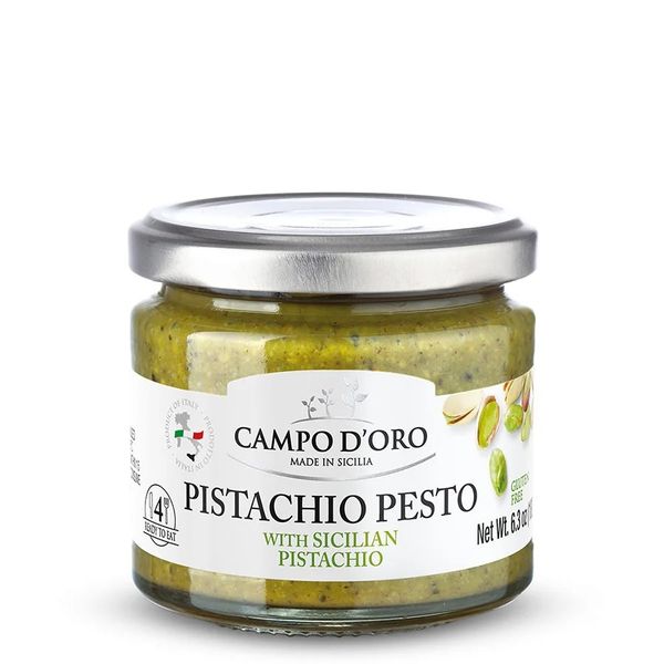 Pistachio Pesto from 이탈리아 supplied by CAMPO D'ORO SRL - Organic Canned or Jarred Pistachio