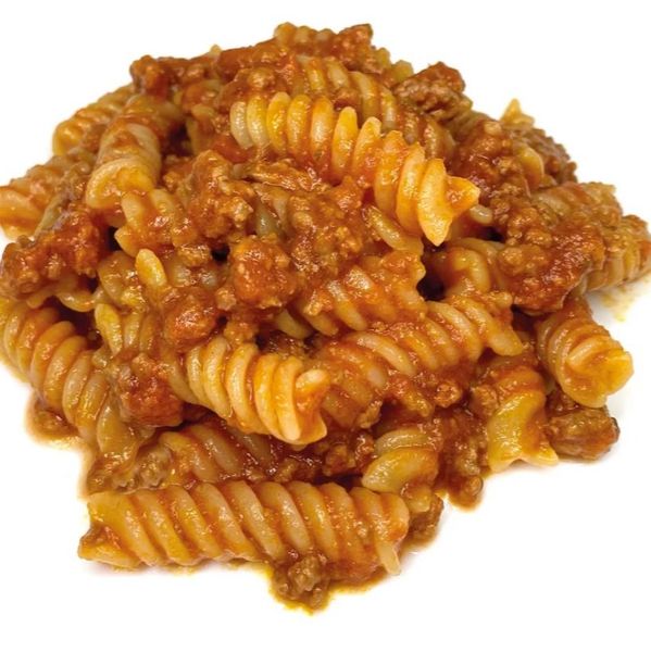 Fusilli Pasta with Bolognese Sauce from Italy supplied by ALIFOOD SRL - Ready to Eat Products