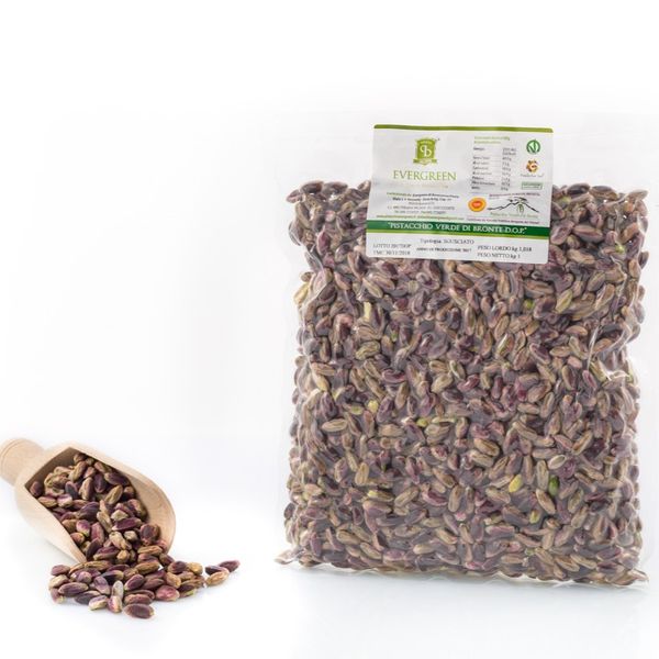“PISTACCHIO VERDE DI BRONTE DOP” SGUSCIATO from Italy supplied by Evergreen - Dried - Sun Dried Raw Pistachio