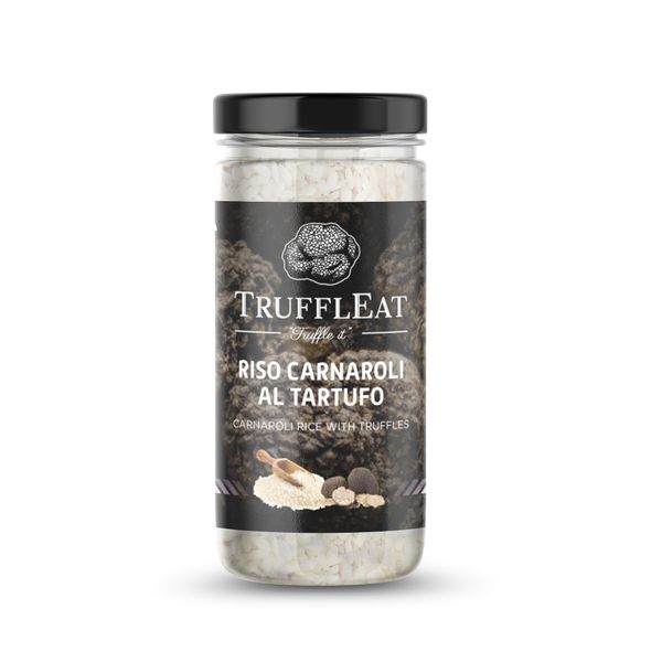 Carnaroli rice with black summer truffle 350 gr from Italy supplied by Truffleat - Japonica- Carnaroli Rice