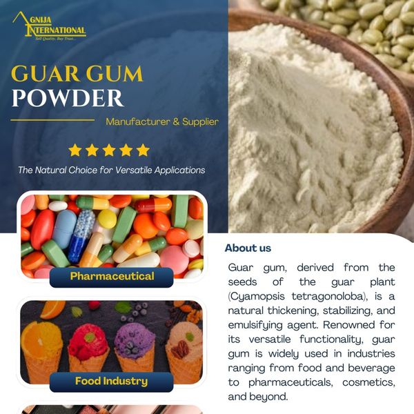 Gura Gum Powder from 인도 supplied by AGNIJA INTERNATIONAL - Whole 구아검