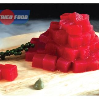 Tuna Cube from Vietnam supplied by Hai Trieu Food - CO Treated Frozen Yellowfin Tuna